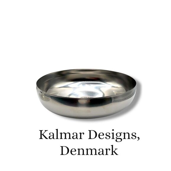 Scandinavian Bowl Kalmar Designs Danish Modern Mid Century Stainless Steel - Picture 1 of 9